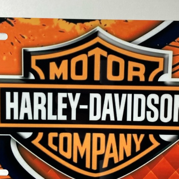 Harley Davidson License Plate Car Coaster Set - Picture 6 of 6